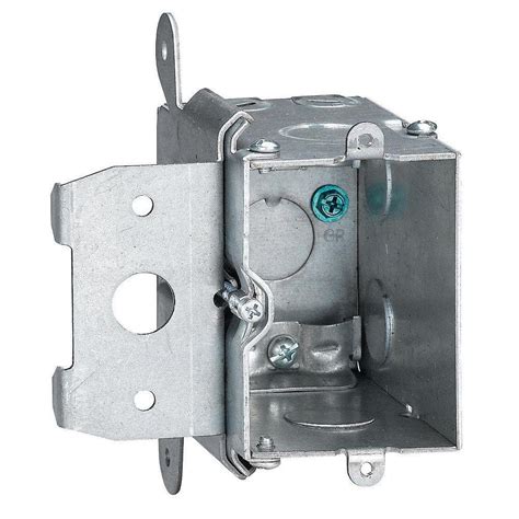 home depot metal electrical box|single gang electrical box.